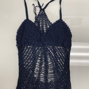 Y2K Crochet Racerback Cami